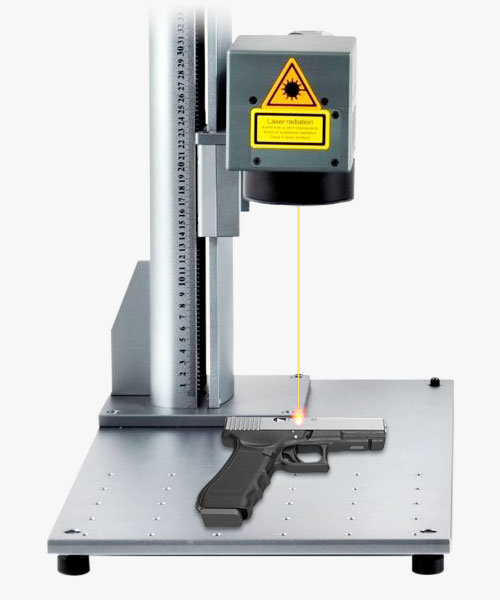 Laser engraver for handguns and firearms