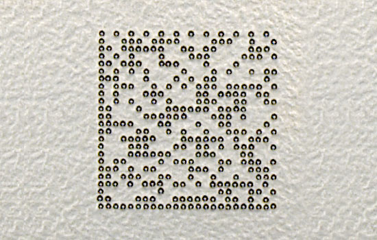 Dot peen markers for data matrix codes