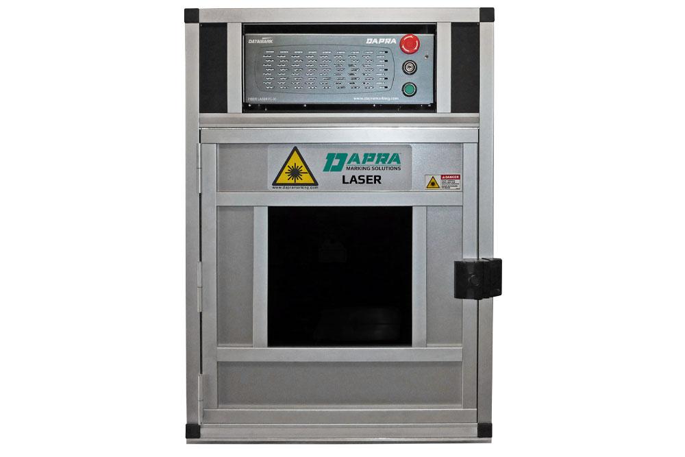 300i series fiber laser marking workstation with safety enclosure