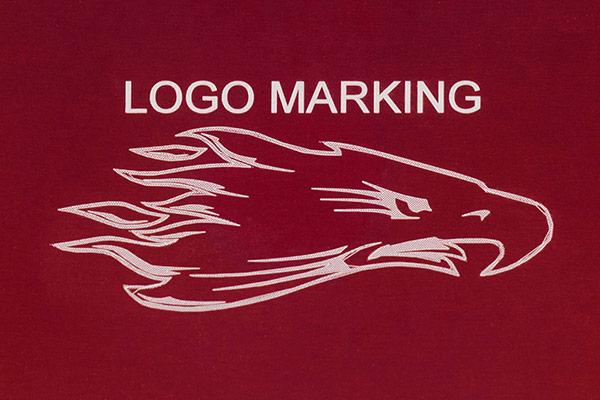 Crisp, high-contrast logo marking and engraving