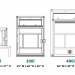 Three standard laser marking safety cabinet sizes