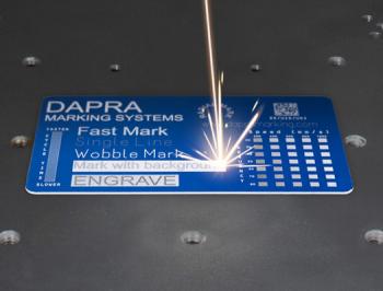 Fiber laser part marking
